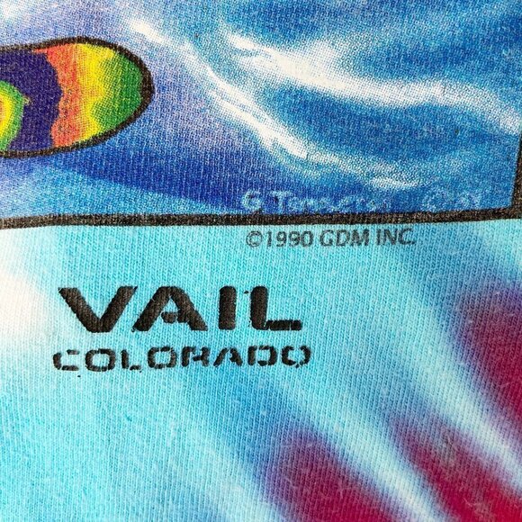 RARE VINTAGE GRATEFUL DEAD | Tie Dye Graphic Concert Band Tee 90s - Picture 8 of 10
